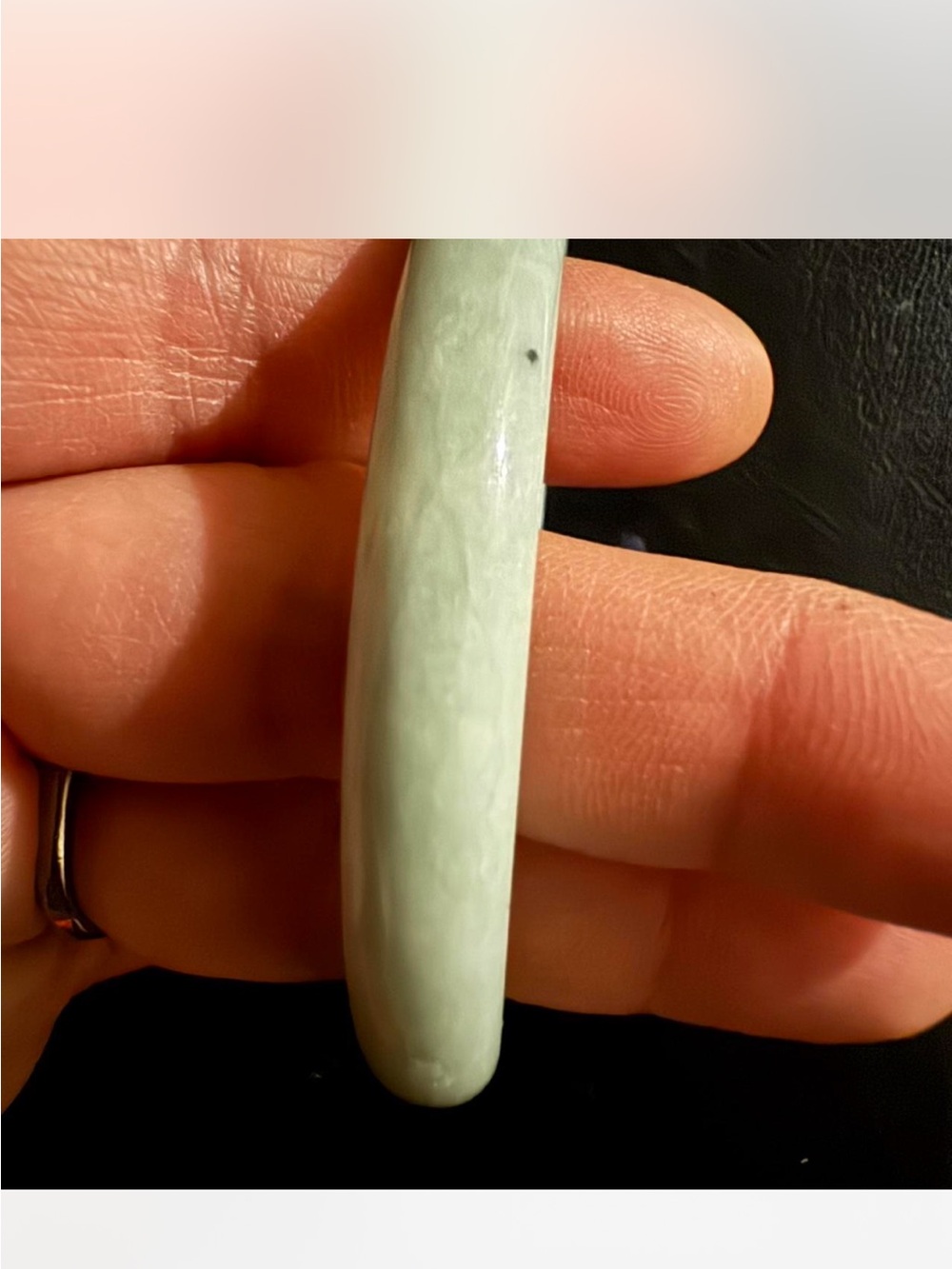 Pale Green genuine Jade Bangle Bracelet